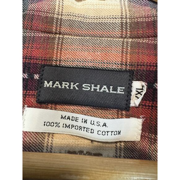 Mark Shale Button Up Shirt Flannel Mens XXL Country Western Cottage - Picture 4 of 5